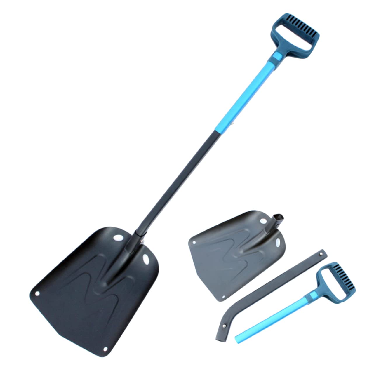 BESPORTBLE Pelle à Neige Pliable pour Voiture Grattoir à Glace avec Manche Long Outil de Dégivrage Compact