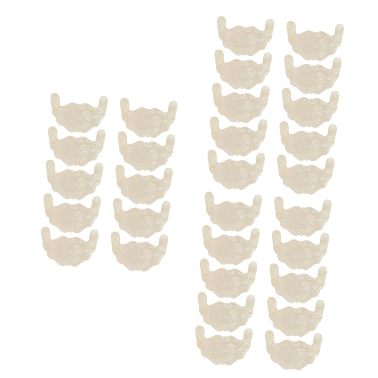 30 Piezas etiqueta engomada del sujetador invisible push up adorno de encaje de la vendimia parte superior del tubo push up sujetador sin tirantes empanadas de silicona Khaki