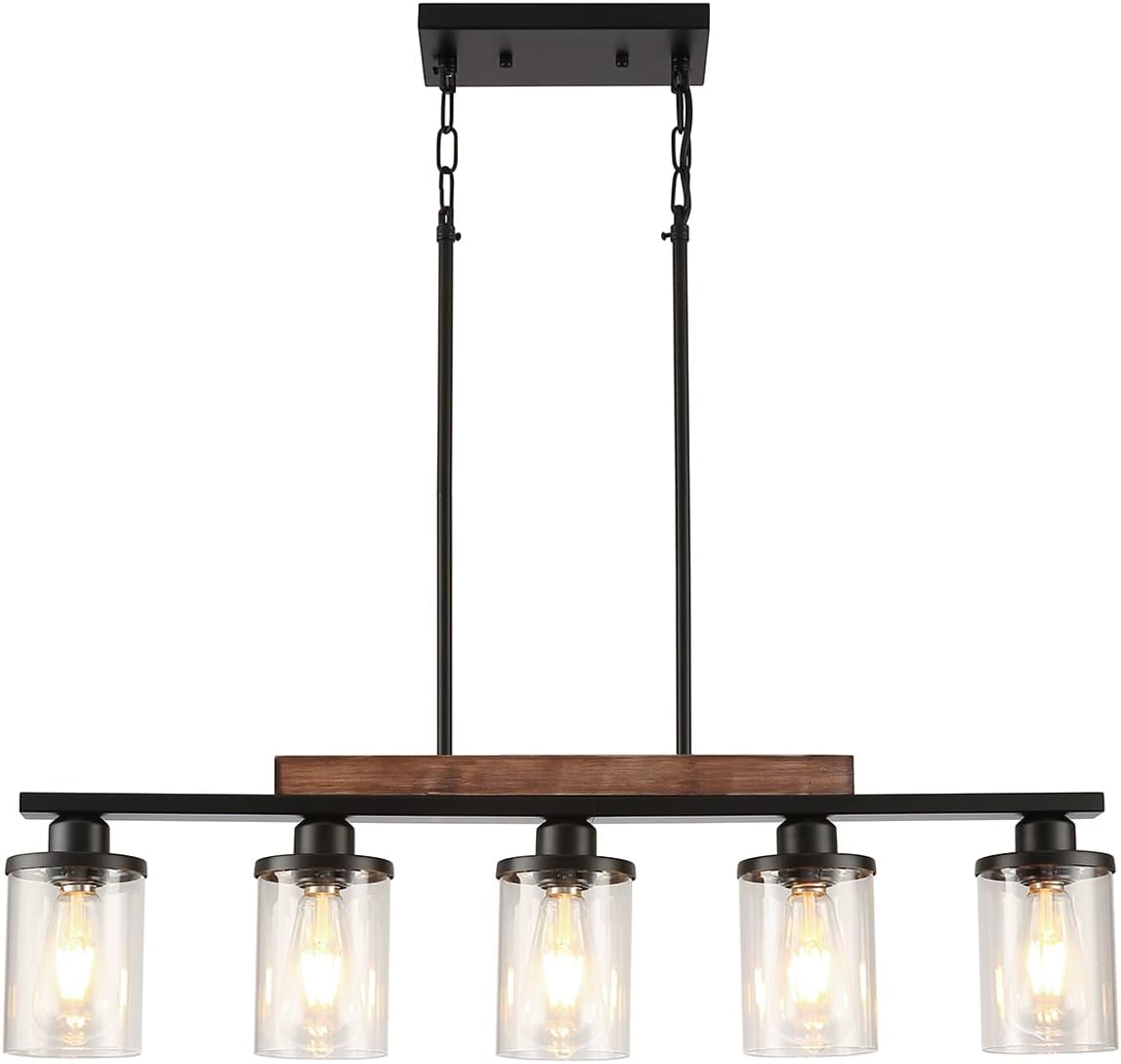 Feohak Dining Room Light Fixture,5Light Kitchen Island Lighting