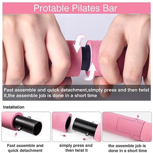 Maloow PILATES BAR KIT WITH RESISTANCE BANDS Pilates Exercise Bar Kit With Resistance Bands thumb #2