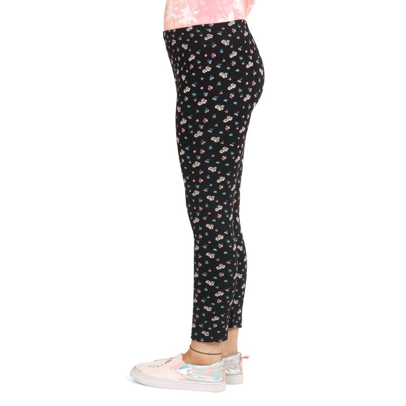 Image of ARIEL Cotton Printed Non-Transparent Regular Fit Ankle Length Leggings for Girls