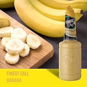 Finest Call Banana Puree| Real Fruit | Cocktail Ingredient | 1 Litre Bottle | Easy Pour | Bar Essential | Premium Ingredients | Cocktails, Drinks, Desserts