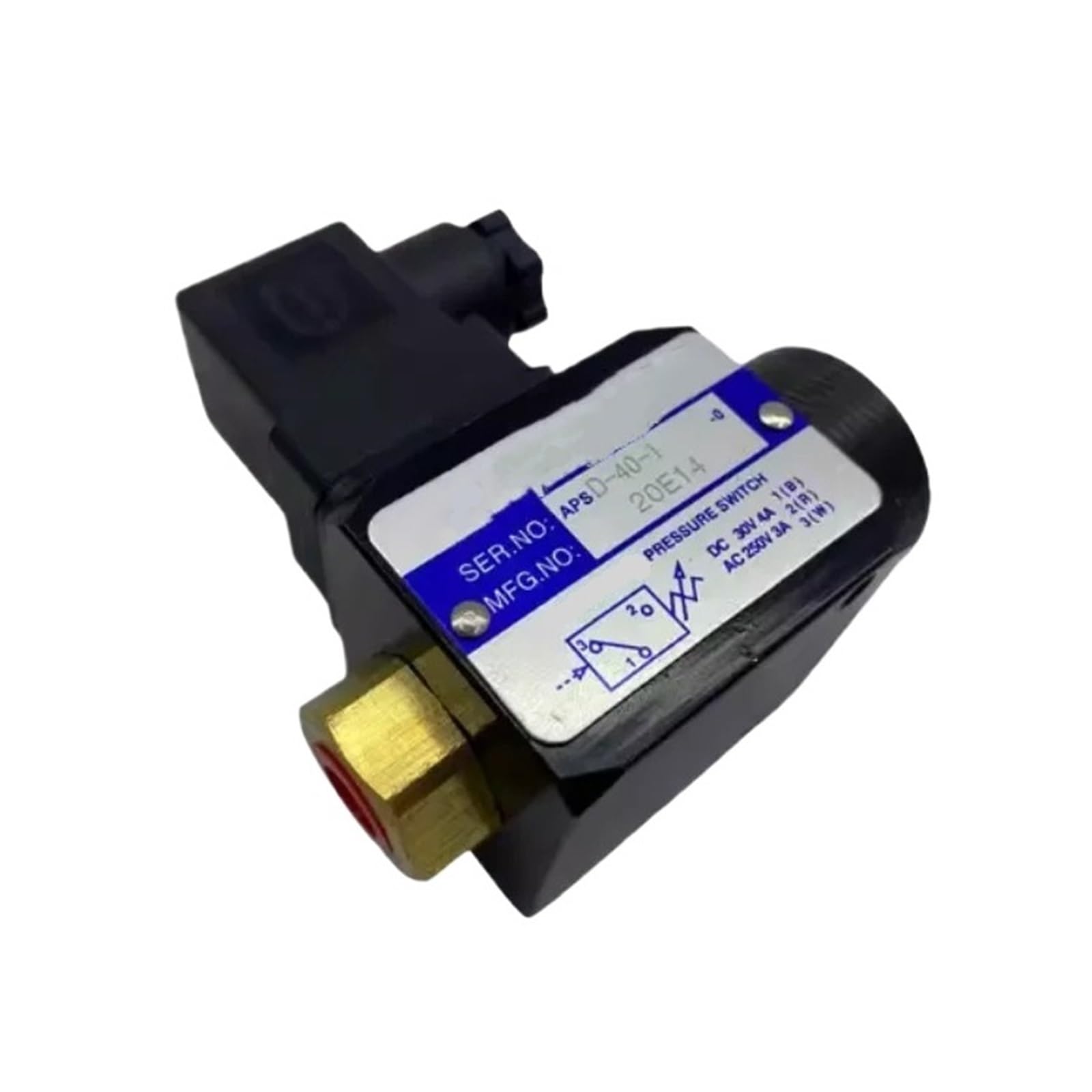 Pressostat APSD-40-1 et JCS-02N pour régulation précise de pression hydraulique