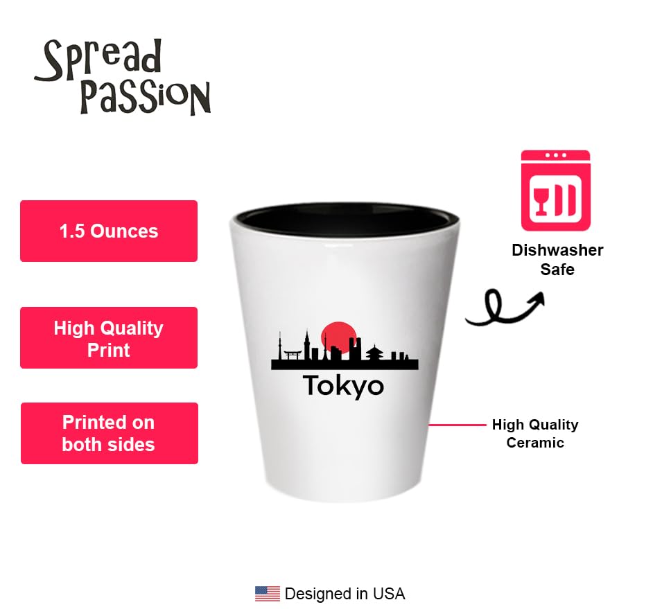 Amazon.com | SpreadPassion Tokyo City Shot Glass - Tokyo Lover