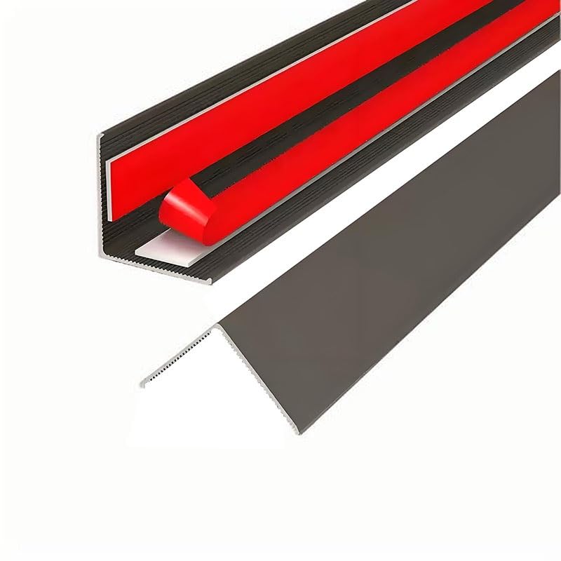 100cm Aluminium Alloy Stair Nosing Protector, Floor Transition Strip - For Step Edge Protector, Stair Edging, Transition Strip, Metal Corner Trim(Brown,40mm)