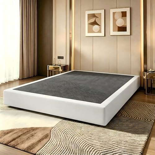 YORTHEN 5-Inch Metal Box Spring， Metal Bed Frame Base，Low Profile Metal Foundation, Easy Assembly, Durable Support,Noise-Free,Queen