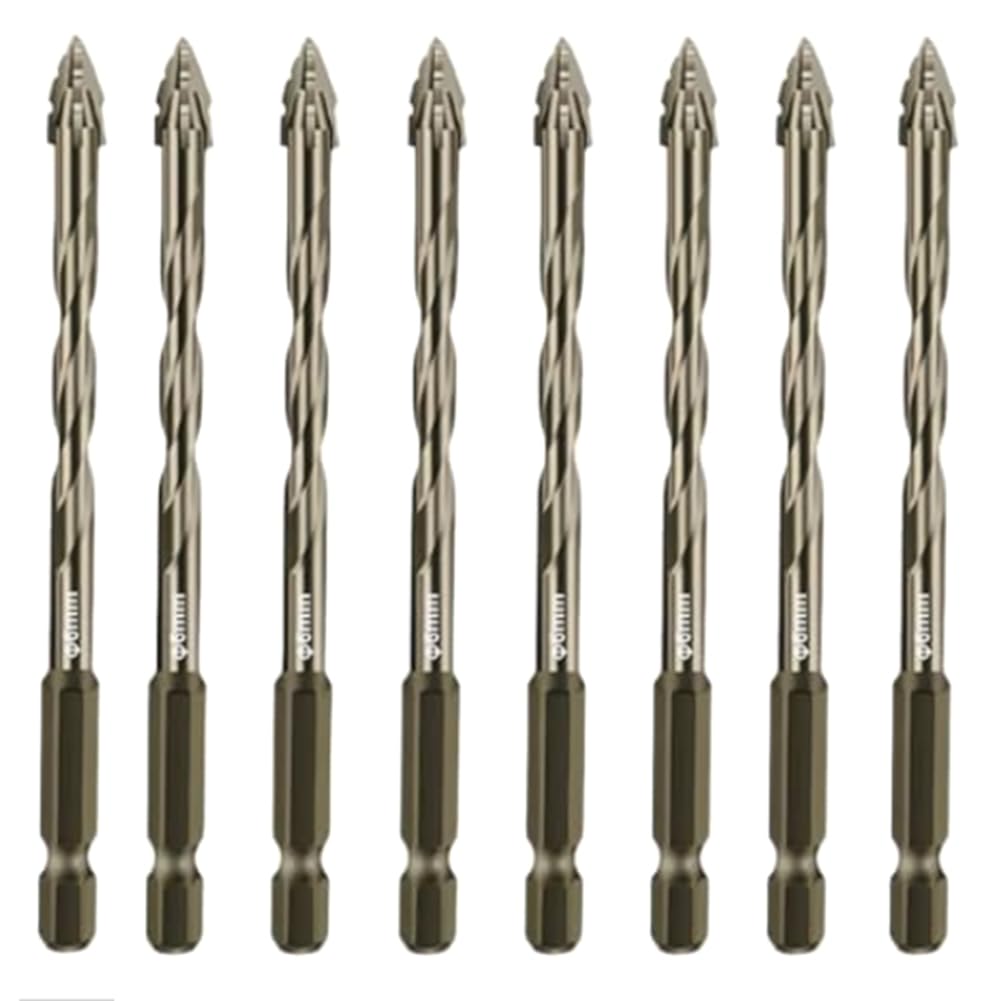 Aundhegrtt As Shown For Tile Concrete Serrated Skewed Head High Hardness Drill Bit For Tile Concrete Serrated