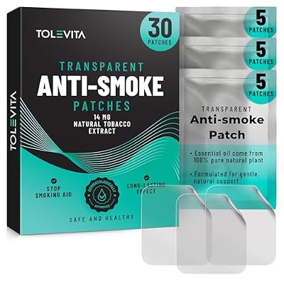 Anti- Smoke Herbal Patches Transparent 14 mg | Quit Smoking Patches to Help Reduce Cravings | Herbal Stop Smoking Aid for a Healthier Lifestyle - 30 Patches