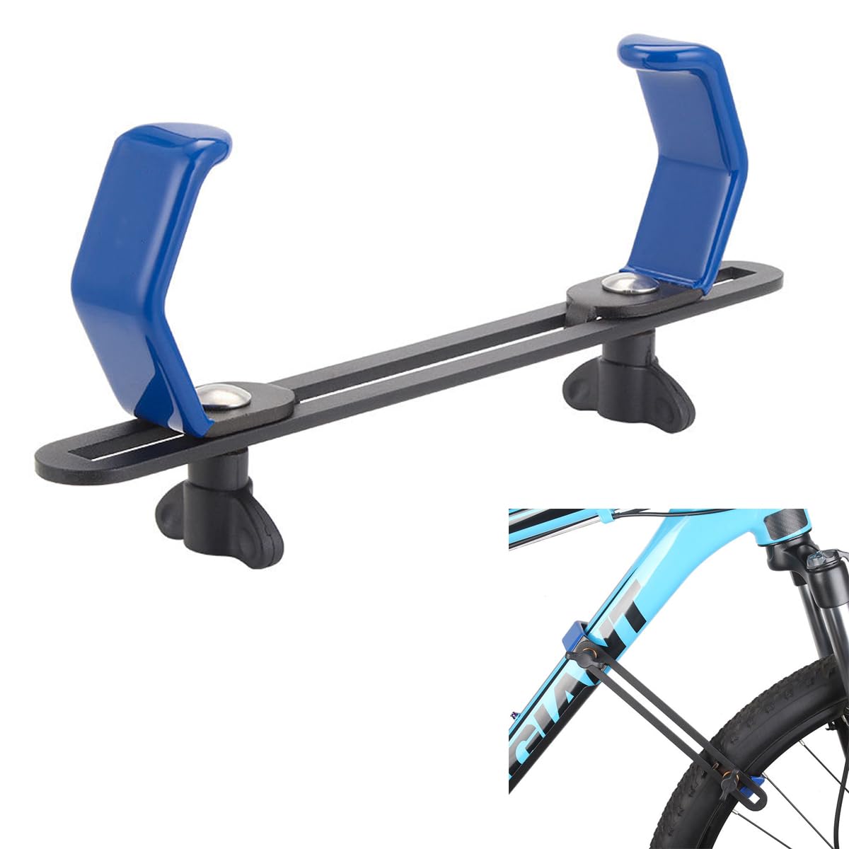 HOUSON FahrradRades Befestigunger, Aluminiumlegierung Fahrrad- Vorderradhalter Laufradsatzhalter Für Fahrradträger Anschnallen Auto & Motorrad