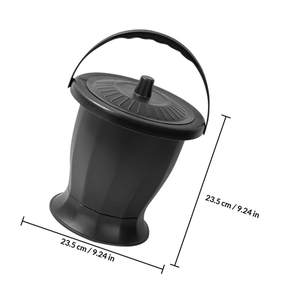 Ciieeo Sputacchiera Portatile per Anziani e Adulti con Coperchio, Vaso da Notte Riutilizzabile in Plastica Pp, Orinatoio Unisex per Uso Domestico e Viaggio, Secchio Urina con Isolamento