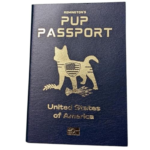 Pup Memory Passport - Dog Travel Scrapbook - Puppy Display Album - Pet Passport