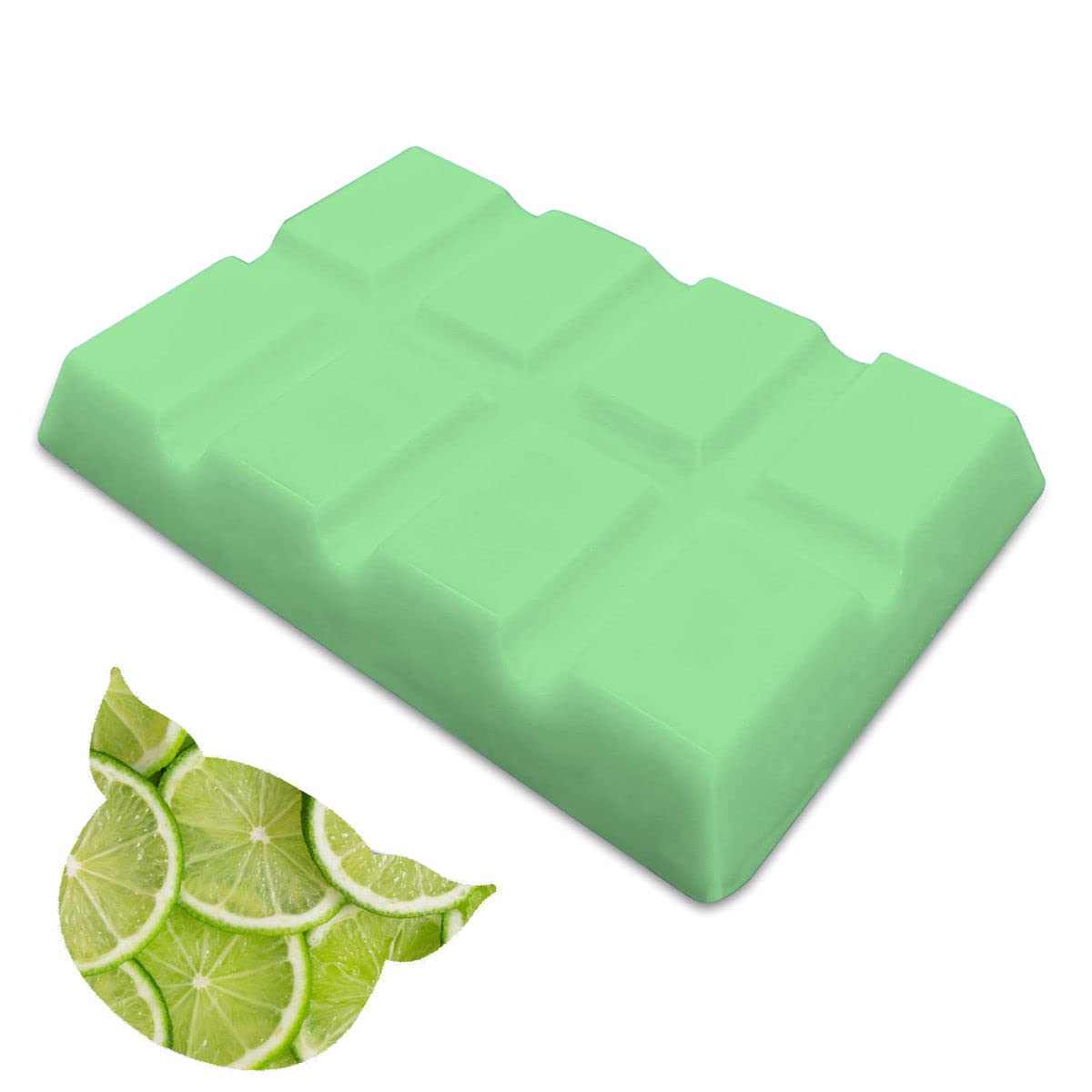 Stinky Pig Lime Small Wax Melt Bar - Snap Tart Handcrafted Soy Wax Vegan Long Lasting Highly Scented Handmade Wax Melts (Lime)