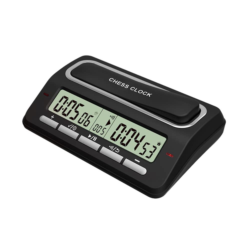 PURPLLE Cronómetro Reloj Reloj de Ajedrez Digital Profesional Alimentado por Baterías Multifuncional Ligero para la Enseñanza de Formación