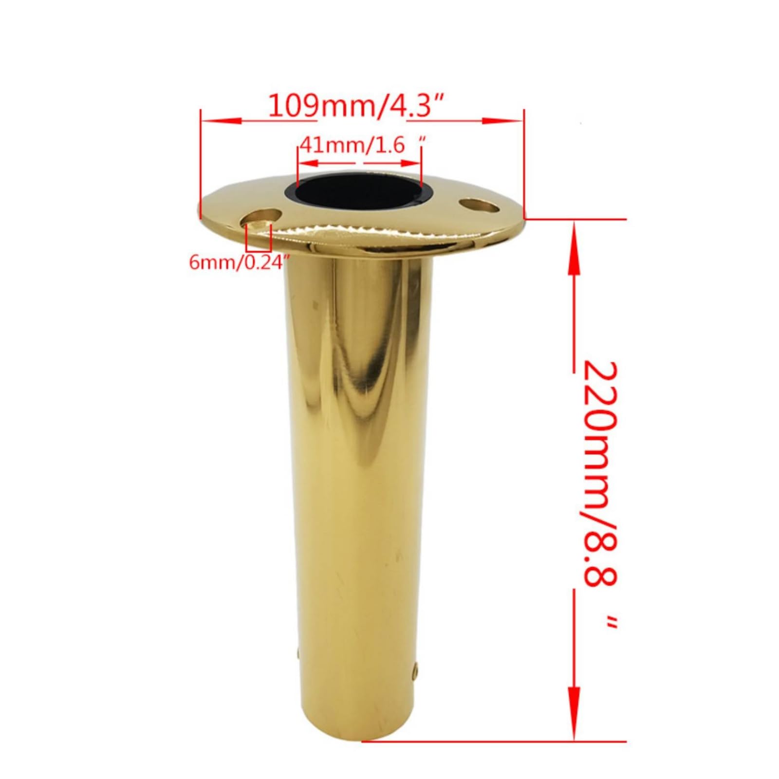 Harilla Portacanne da Barca Portacanna Supporto Porta Canna Tubo da Pesca in Acciaio Inox 316 Struttura Marina Anticorrosione E Alloggiamento Solido per