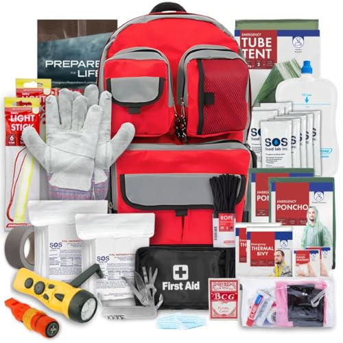 Urban Survival Bug-Out Bag Red - 2 Person 72 Hour Go Bag