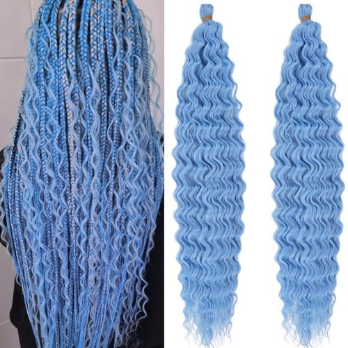 Water Wave Curly Braiding Hair for Boho Crochet...