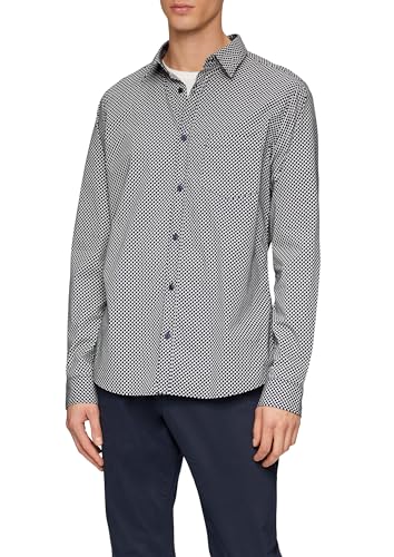 s.Oliver Slim Fit: Gemustertes Hemd aus Baumwollstretch