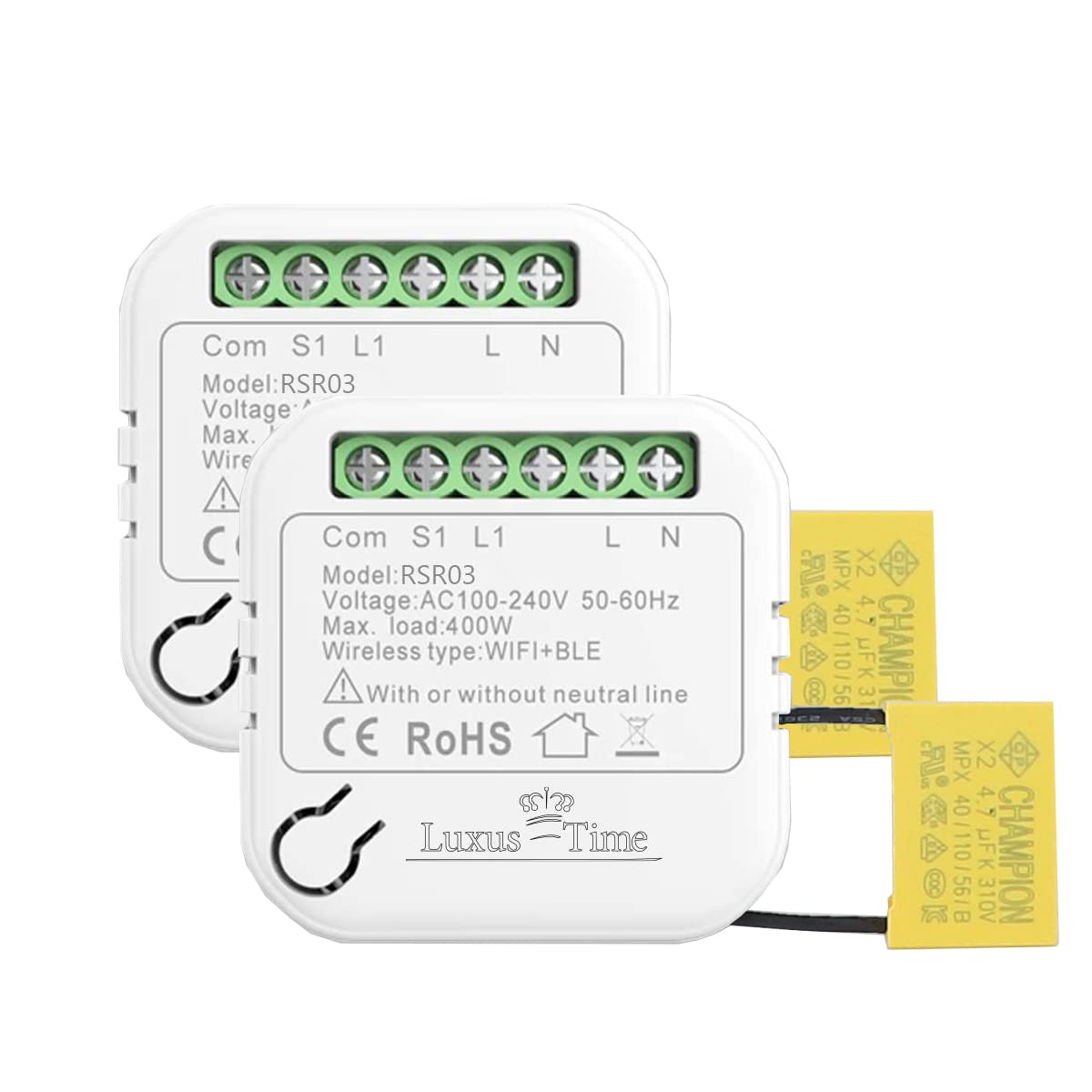 SET Wifi Einbauschalter Schalter Relais Modul Smart Home Switch Fernbedienung über Handy für Hausautomation Unterputz Intelligenter WLAN Lichtschalter RSR03 (2)