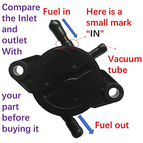Tuzliufi Replace Fuel Pump Kawasaki John Deere QuikTrak FR541V FR600V FR651V FR691V FR730V FS481V FS541V FS600V FS651V FS691V FS730V 49040-7008 walk-behind 647A 657A 667A 652B 636M 648M 652M 648R Z119