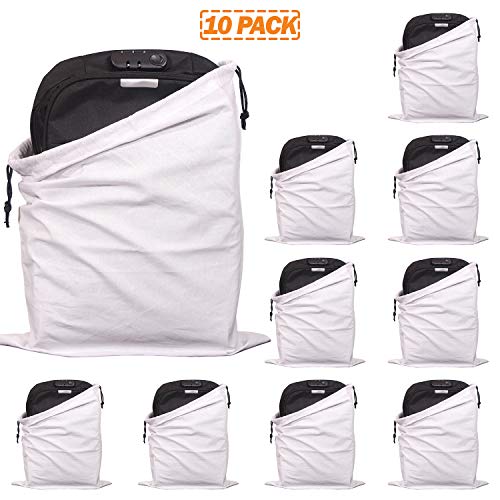 10 Pack Drawstring Dust Covers Large Cloth Storage Pouch String Bag For Handbags Purses Shoes #TOP2