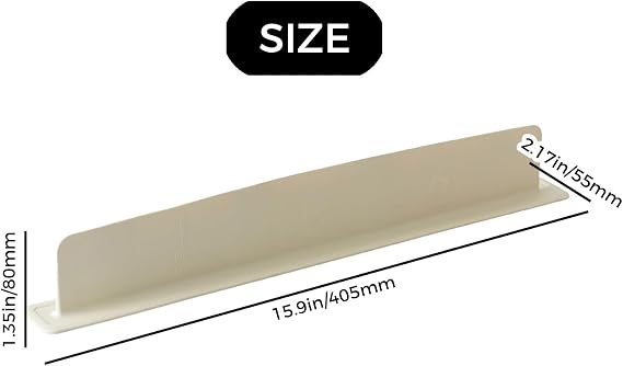 3 Pcs Silicone Sink Splash Guard for Kitchen Sink, Non-Slip Strong Suction Splash Protector, Durable & Easy Clean Splash Guard for Sink, Dishwasher Safe, 16 inch (Cream White)
