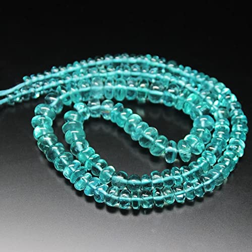 Perles apatite bleu aqua 3-6mm pour création de bijoux et loisirs créatifs DIY