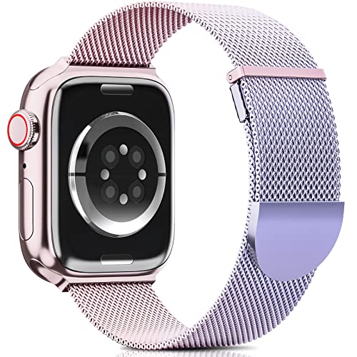 Higgs Strap Compatible with Apple Watch Straps 42mm 46mm 45mm 44mm 41mm 40mm 38mm 49mm for Women Men Dual Magnetic Adjustable Metal Band for iWatch Series 11 10 9 8 7 6 5 4 SE Ultra 3 2 1