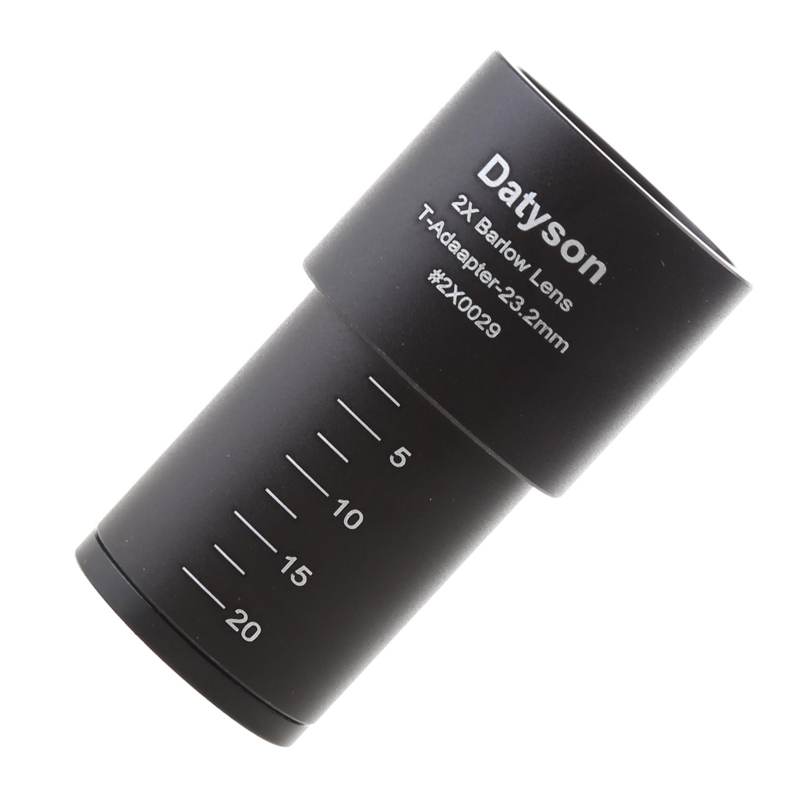 Extender-Mikroskop 2X Barlowlinse für 23,2-mm-Montageanschluss Biologisches Mikroskop Vollmetall-Aluminium-Barlowlinse Optische Glaslinse