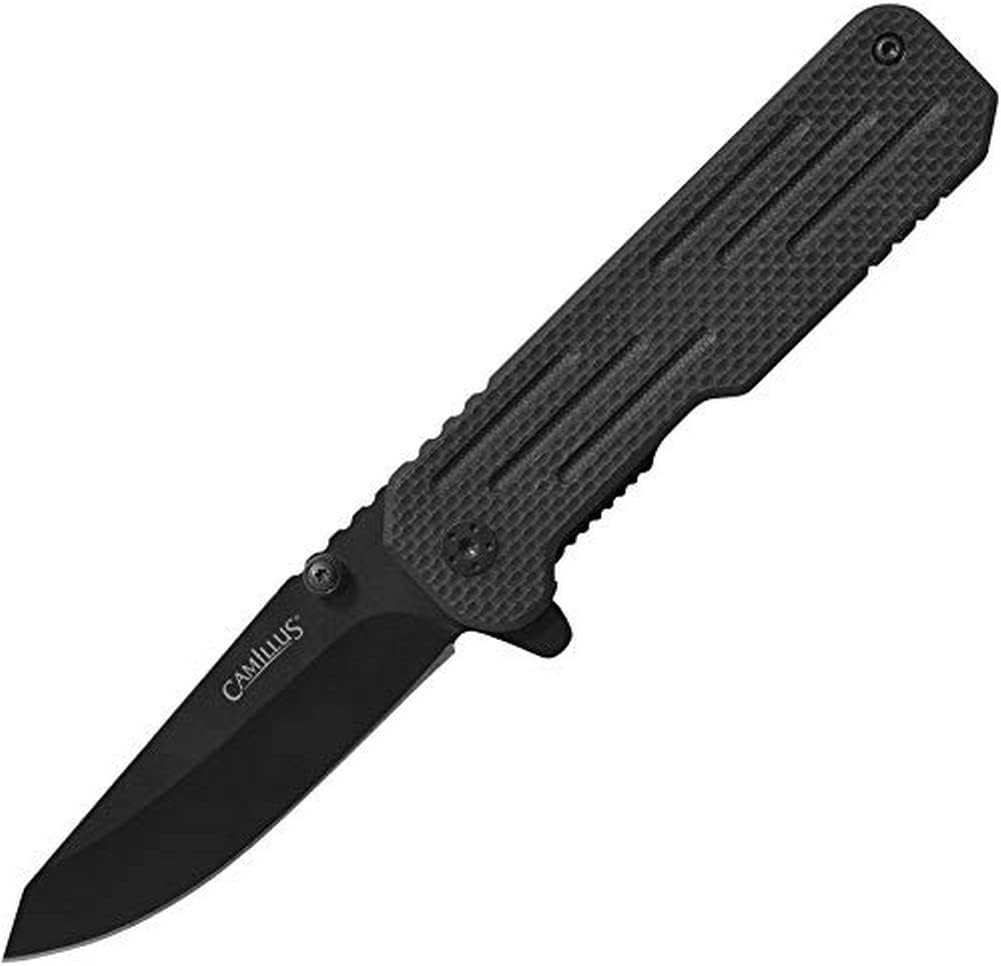CAMILLUS CHOFF / 6.25" OVERALL / 2.75" DROP POINT BLADE/AUS-8 / BLACK