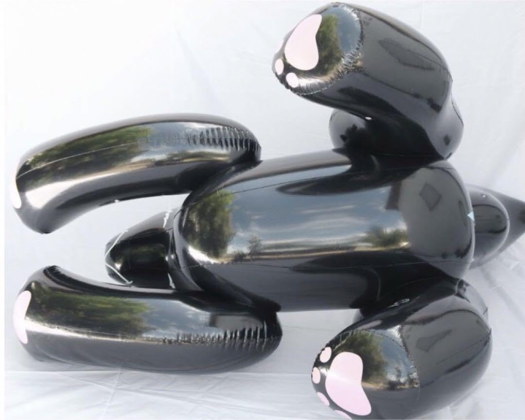 スカンク　ブラック　ツヤあり　フロート　空気ビニール風船　浮き輪　レア　バルーン スカンク ブラック ツヤあり フロート 空気ビニール風船 浮き輪