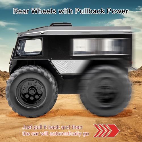 Vehículo todoterreno Sherp 1:24 modelo a escala metal negro miniatura 4