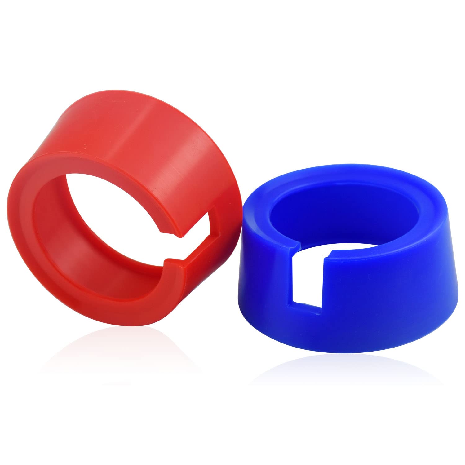 49190 HVAC Gauge Boots Cover for Ye-llow Jacket JB 3-1/8" HVAC Gauges, Refrigerant Gau-ge AC Gaug-ES Manifold Protective Cover (Red & Blue)