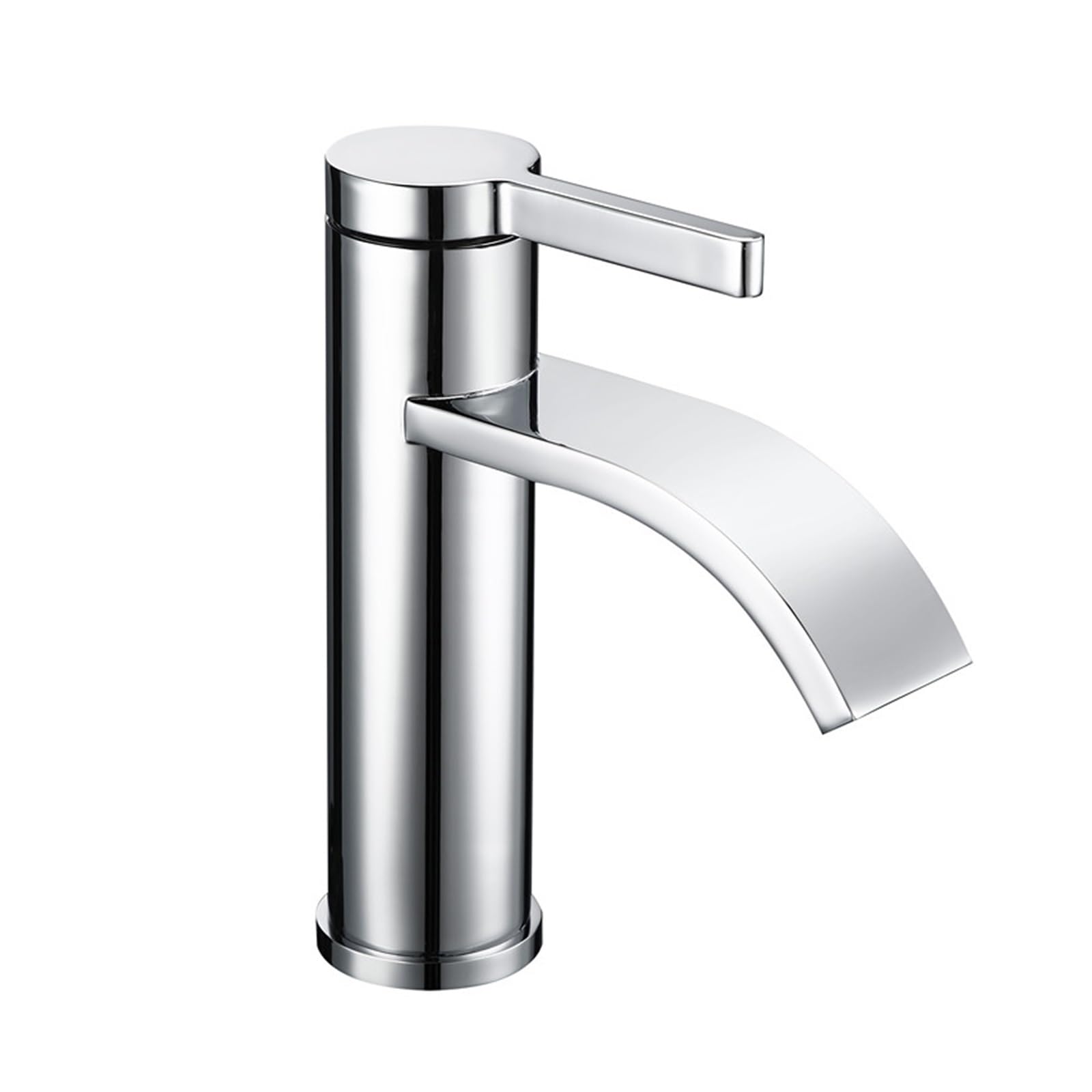 ZYCHSJXA Deck Waterfall Bathroom Brushed Nickel Chrome Faucet Hot and Cold Taps(Chrome01,Chrome)
