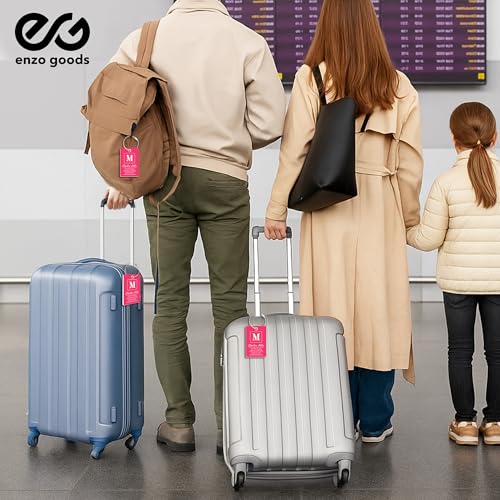 Personalized Luggage Tag | Custom Luggage Tags for Suitcases | Kids Backpack Tag | 10 Color Options & Choose Font, Font Color3