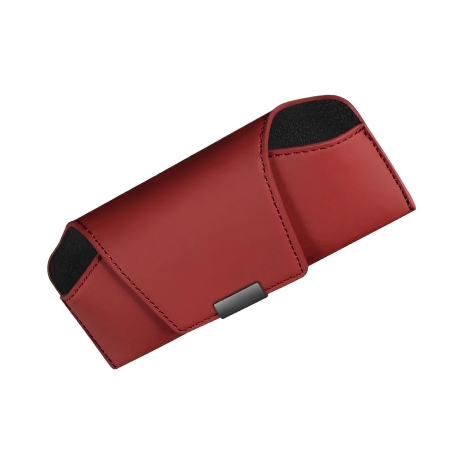 Estuche para Gafas De Sol Coche Estuche Almacenamiento Gafas Sol para Coche Soporte Magnético para Clip Portátil Accesorios para Automóvil(Red 1pc)