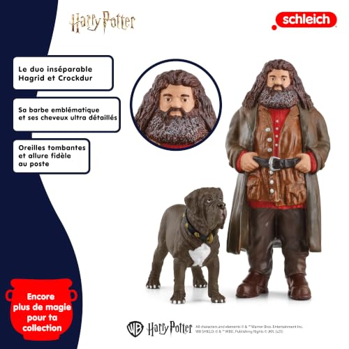 Hagrid et Crockdur Figurine de 'univers Harry Potter® pour enfants dès 8 x 11 5 x 13 cm schleich 42638 WIZARDING WORLD - vue 9