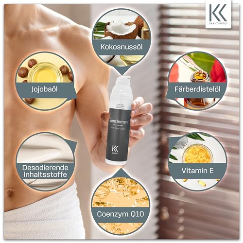 Gentlemen Intim Pflege Set mit Showergel & Creme, Intim-Care Shower Gel & Cream Set - für den Mann - vom Urologen (Experte für Intimpflege) entwickelt und betreut -Dr. K. Cosmetics – Bild 4