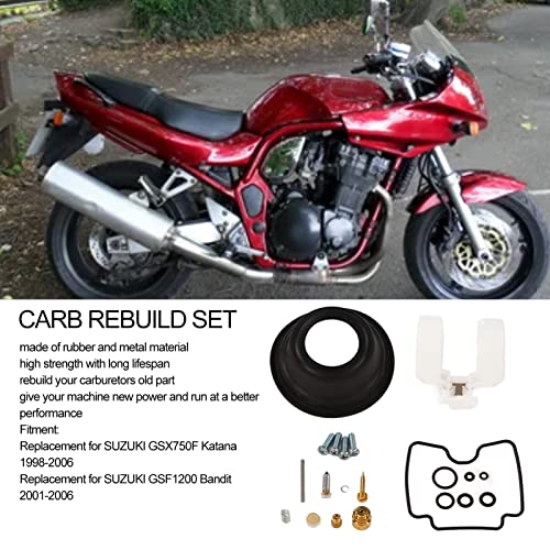 Motor Carb Rebuild Set, Metalen Rubber Anti Aging Carburateur Rebuild Reparatie Kit Slagvast Duurzaam voor Motor - Image 5