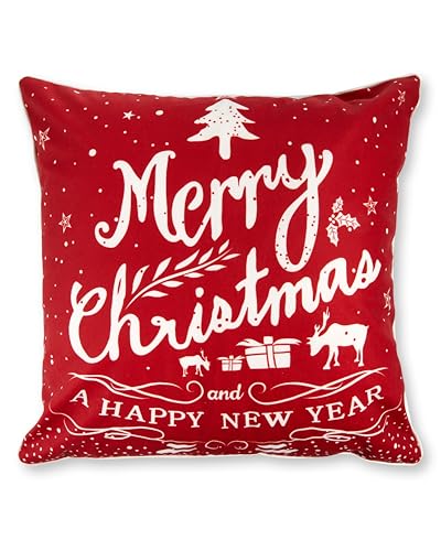 Image of Emma Barclay Christmas Cushion Covers Set of 2 45x45 Christmas Scatter Pillow Xmas Cushions Throw Pillow Covers Decorative Pillowcase for Christmas Home Decoration