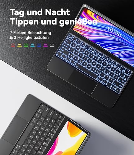 Earto Magic Style Tastatur Hülle für iPad Air 13 Zoll(M3/M2)/Pro 12.9 – Ansicht 5