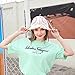 JiaTL WeyJia Crochet Bucket Hat for Women Knit Handmade Foldable Floppy Beach Hat Fashion Cute Comfy and Casual (Ivory)