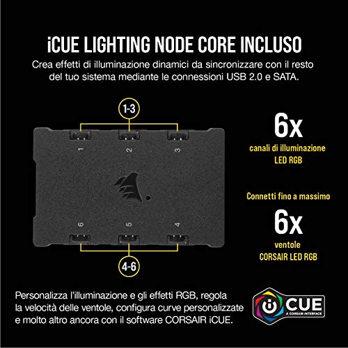 Corsair iCUE SP120 RGB PRO, Ventola Silenziosa da