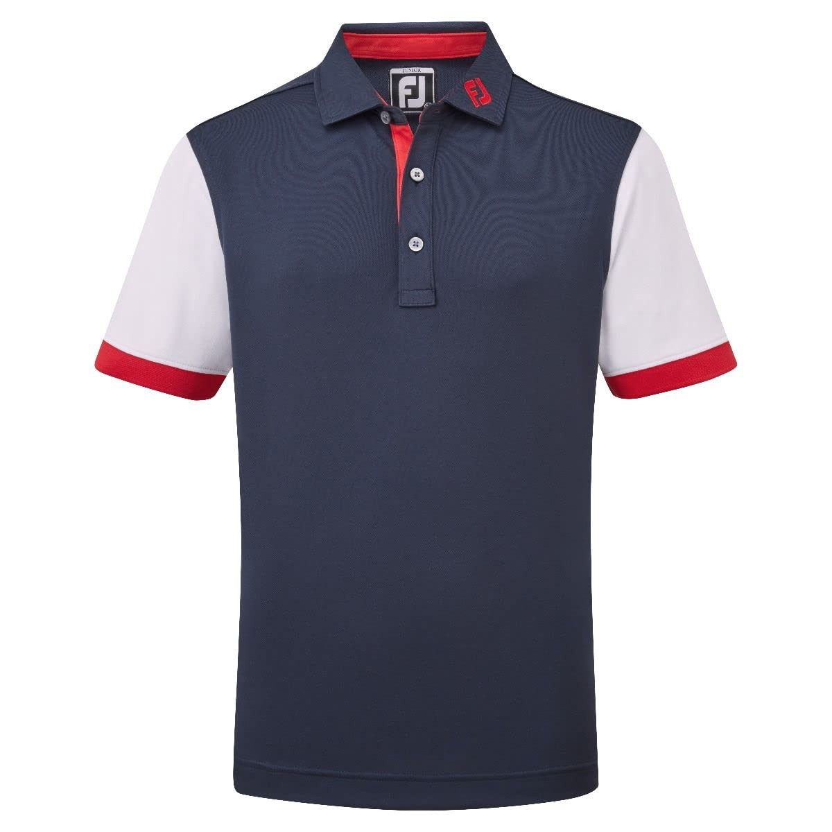 Footjoy Junior Colour Block Pique Camisa de Golf para Niños