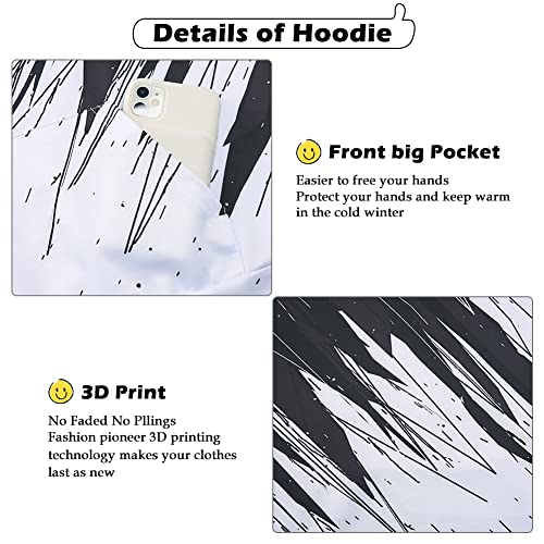 Image of Lovekider Boys Hoodies Sweatshirt Cool 3D Print Pullover with Big Pocket for Kids Fashion Warm Winter 6-16 Years