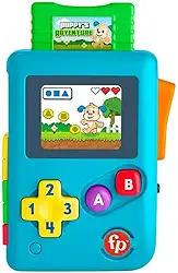 Fisher Price Aprender E Brincar Meu Primeiro Videogame de Aprendizagem Retrô, Multicor