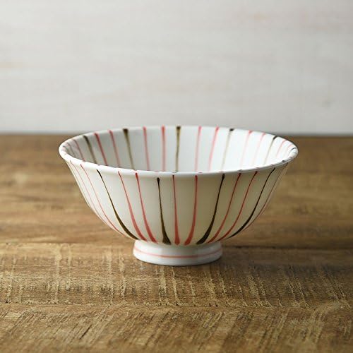 Yamani 3618424 Rice Bowl, Red, 5.7 inches (14.5 cm), Various Rice Bowls
