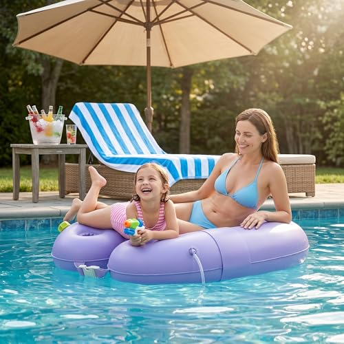 Flotteurs de natation pour bébé gonflables violets pour sécuriser les petits - 6