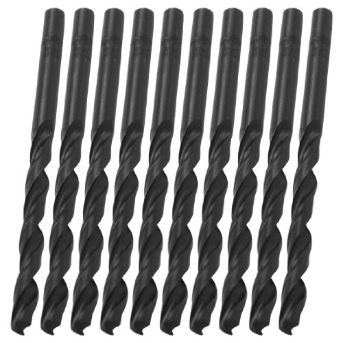 Aexit 10 Pcs Tool Holder 4.9mm Straight Drill Hole High Speed Steel HSS Twist Drilling Bits Model:71as400qo557
