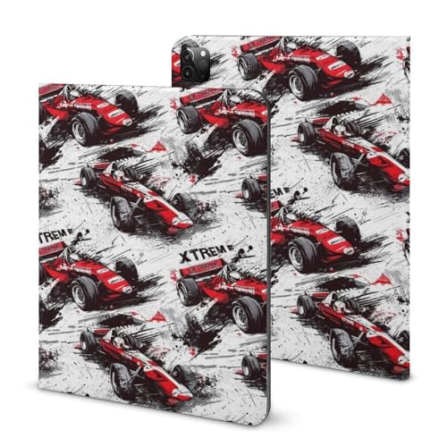 Coque iPad Pro 11 voiture de course rouge fine idéale au bureau et en déplacement nomade