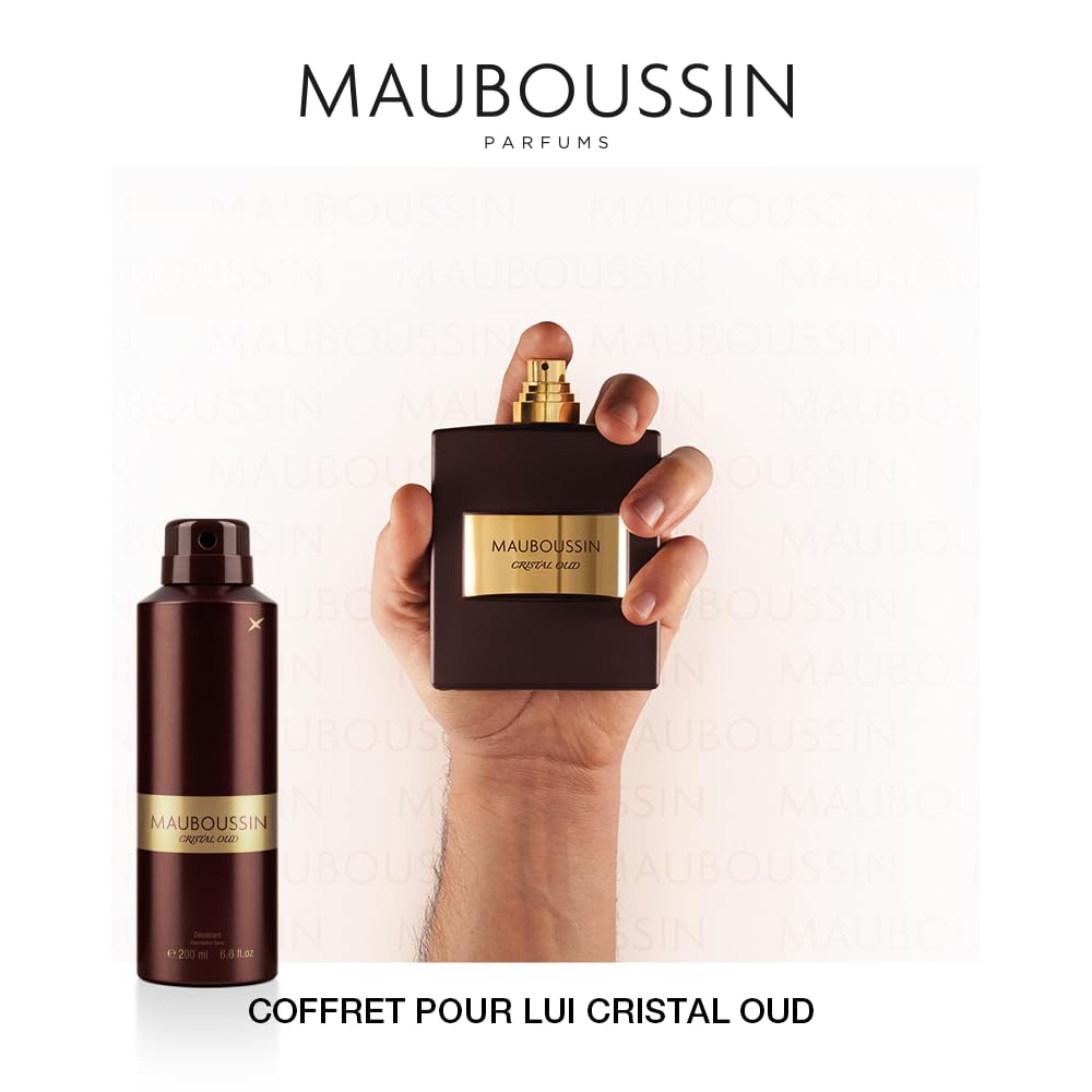 Mauboussin - Coffret Pour Lui Cristal Oud : Eau de Parfum 100ml & Déodorant 200ml